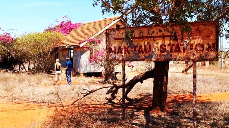 This old train station located between Kenya and Tanzania, is where the first aircraft in East Africa was built