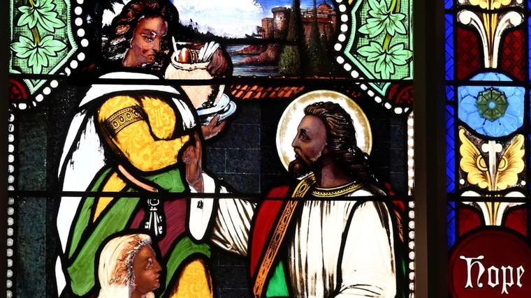 When a stained‑glass window depicted Jesus as Black for the first time